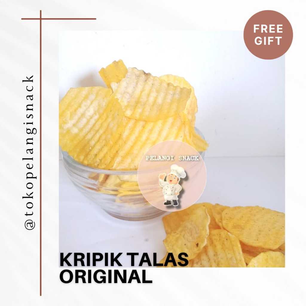 

[250 gr] Keripik Talas Gelombang Original Asin Gurih / Kripik Talas Gelombang