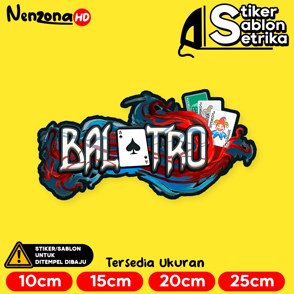 

Balatro Logo Stiker Sablon Setrika by Nenzona HD