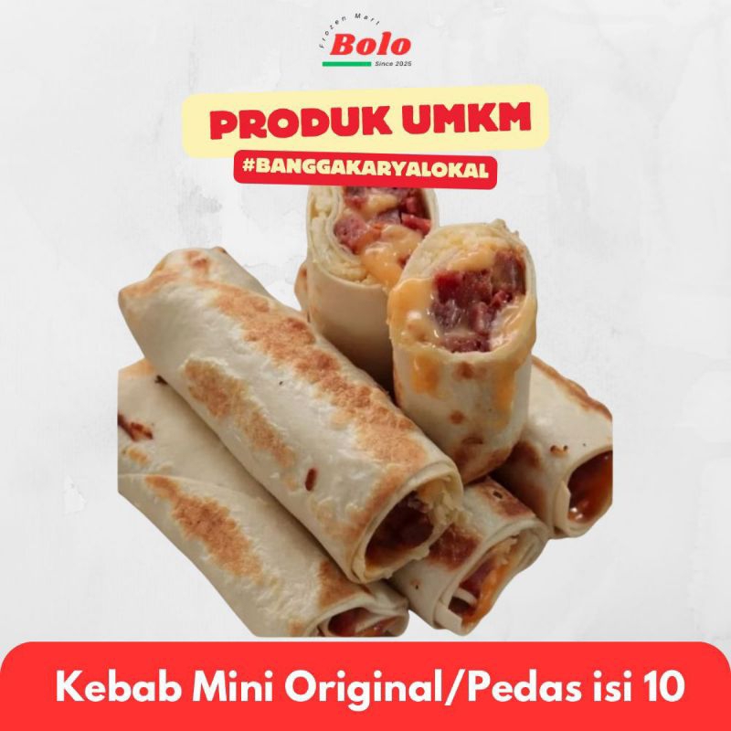 

Kebab Mini isi Full Daging - Original / Pedas isi 10