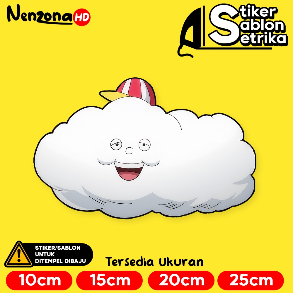 

Zeus Nami Cloud Anime One Piece Stiker Sablon Setrika by Nenzona HD