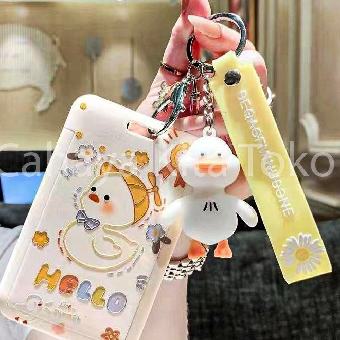 

ID CARD HOLDER/SARUNG KARTU/pesanan Hadiah Khusus/SUPPORT HARGA GROSIR/Labubu FLOWER CUTE DUCK LUCU Keren, Trendy, Hadiah Untuk Pria