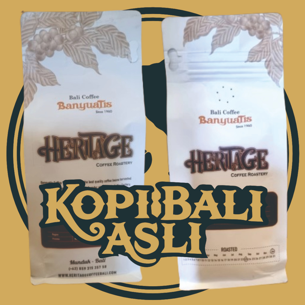 

Kopi Bali Heritage Premium Biji 200 Gram - Heritage Coffee Bali Bean 200 Gram - KOPI PREMIUM