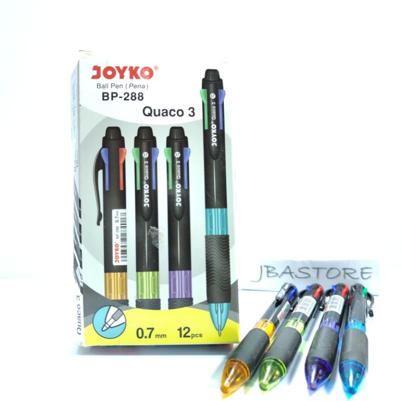 

Pulpen Ballpoint Joyco Quaco BP 288 Pena 4 Warna