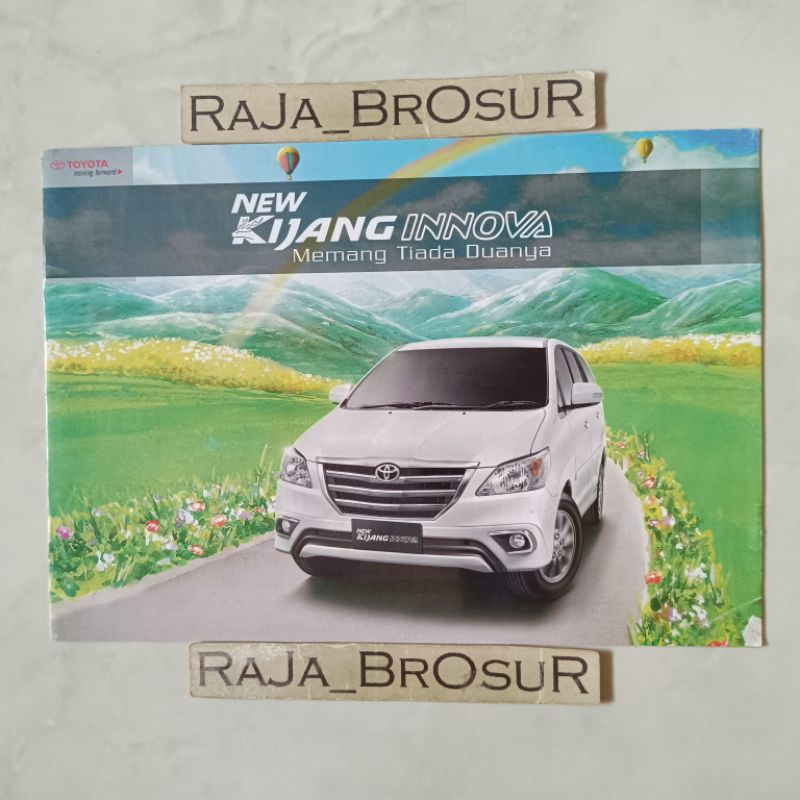 Poster brosur katalog booklet Toyota Kijang Innova 2013-2014