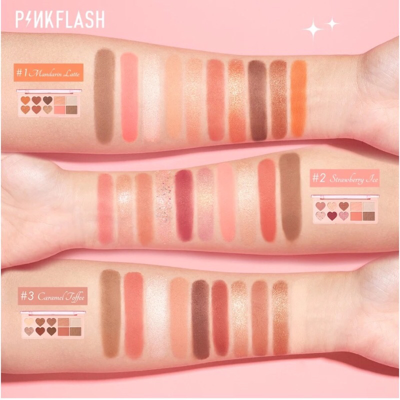 PINKFLASH M02 OhMyLove 4 in 1 Multiple Face Palette (Eyeshadow Blush Highlighter Contour) Powder |  