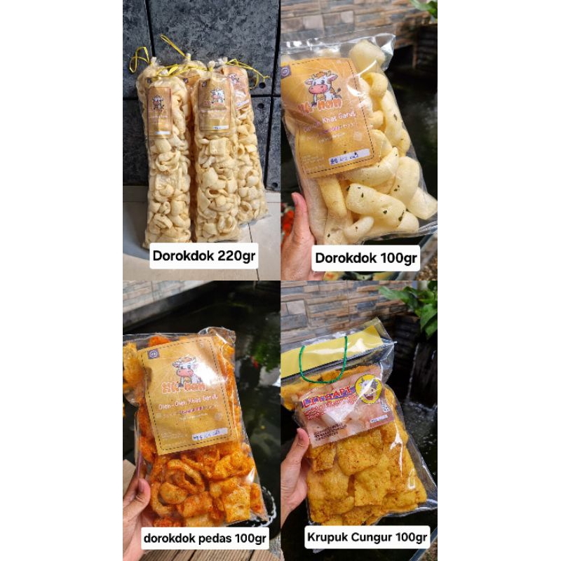 Dorokdok kerupuk Kulit sapi 100 Gram / Kerupuk Kulit Sapi asli Garut