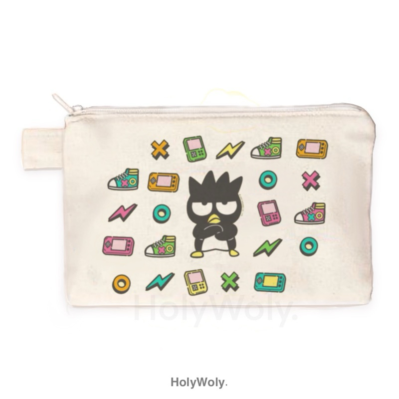 

HW POUCH CANVAS Pencil Case motif BAD BADTZ-MARU / Pouch sanrio