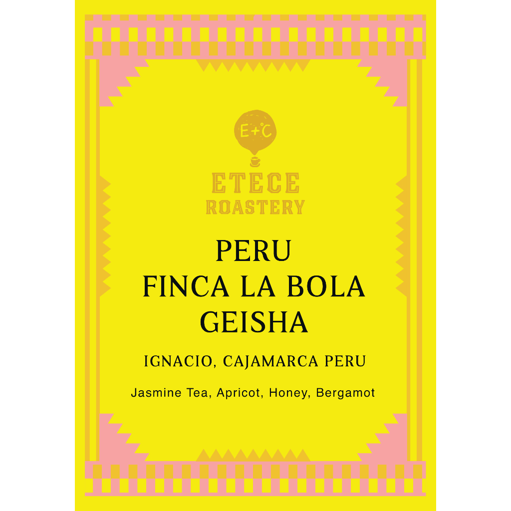 

ETECE Roastery PERU FINCA LA BOLA GEISHA Single Origin Specialty Coffee Beans