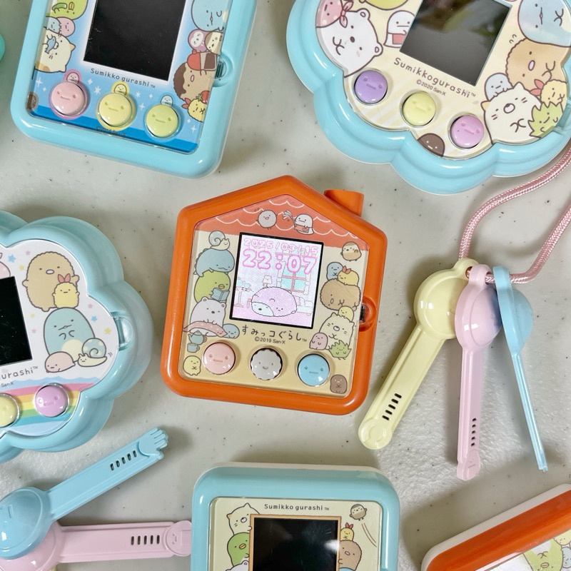 takara tomy san-x sumikko gurashi tamagotchi game ••ฅ♡ sumikkosagashi, atsume, & catch original from