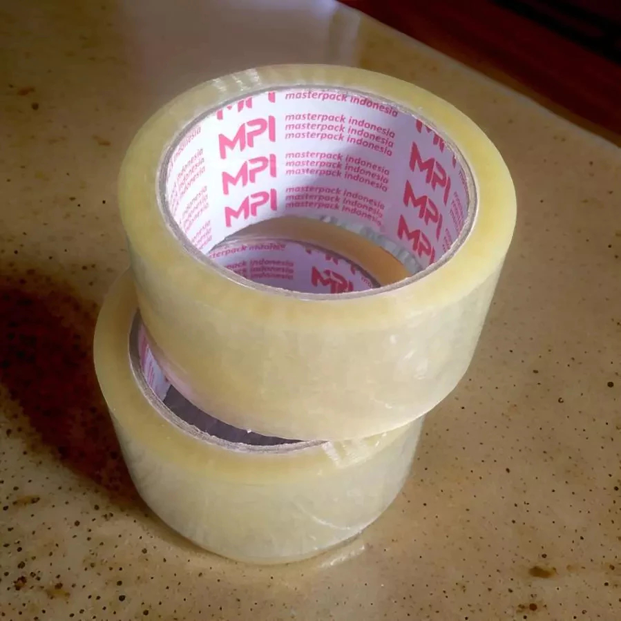 

Lakban Bening Ukuran Panjang 45 mm Panjang 80 Yard Kualitas Bagus Dan Tidak Mudah Putus Merek MPI