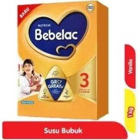 

BEBELAC 3 GROGREAT+ SUSU BUBUK FORMULA PERTUMBUHAN ANAK VANILA 1 KG