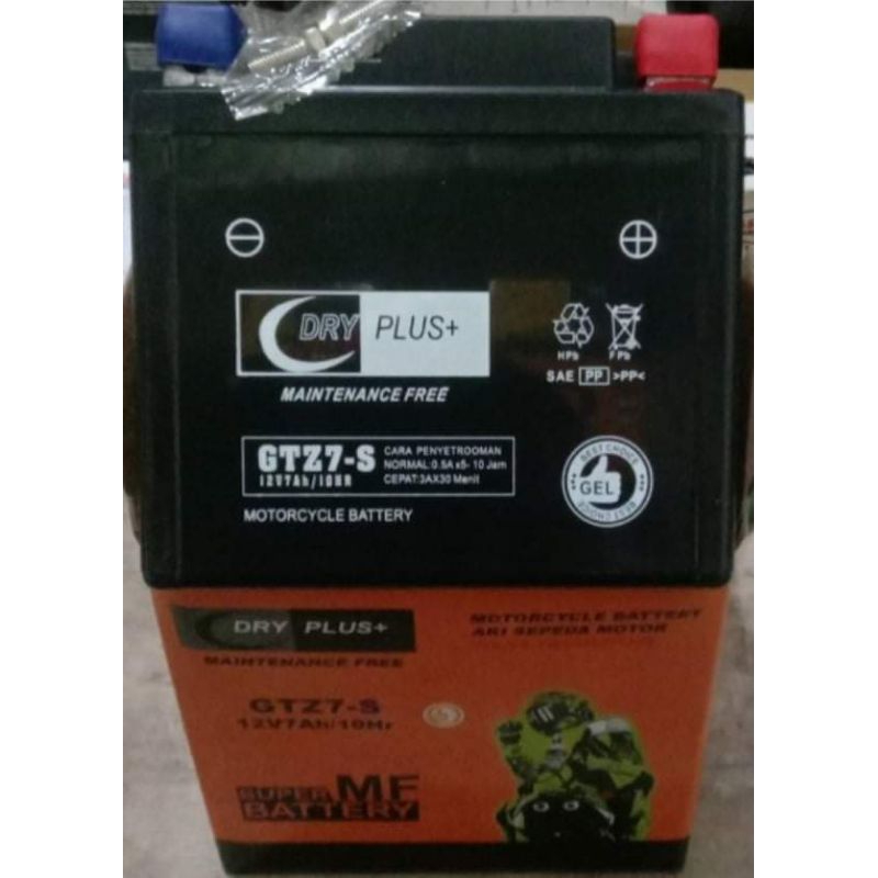 Aki Kering Dry Plus GTZ7 New Vario Satria Fu 150