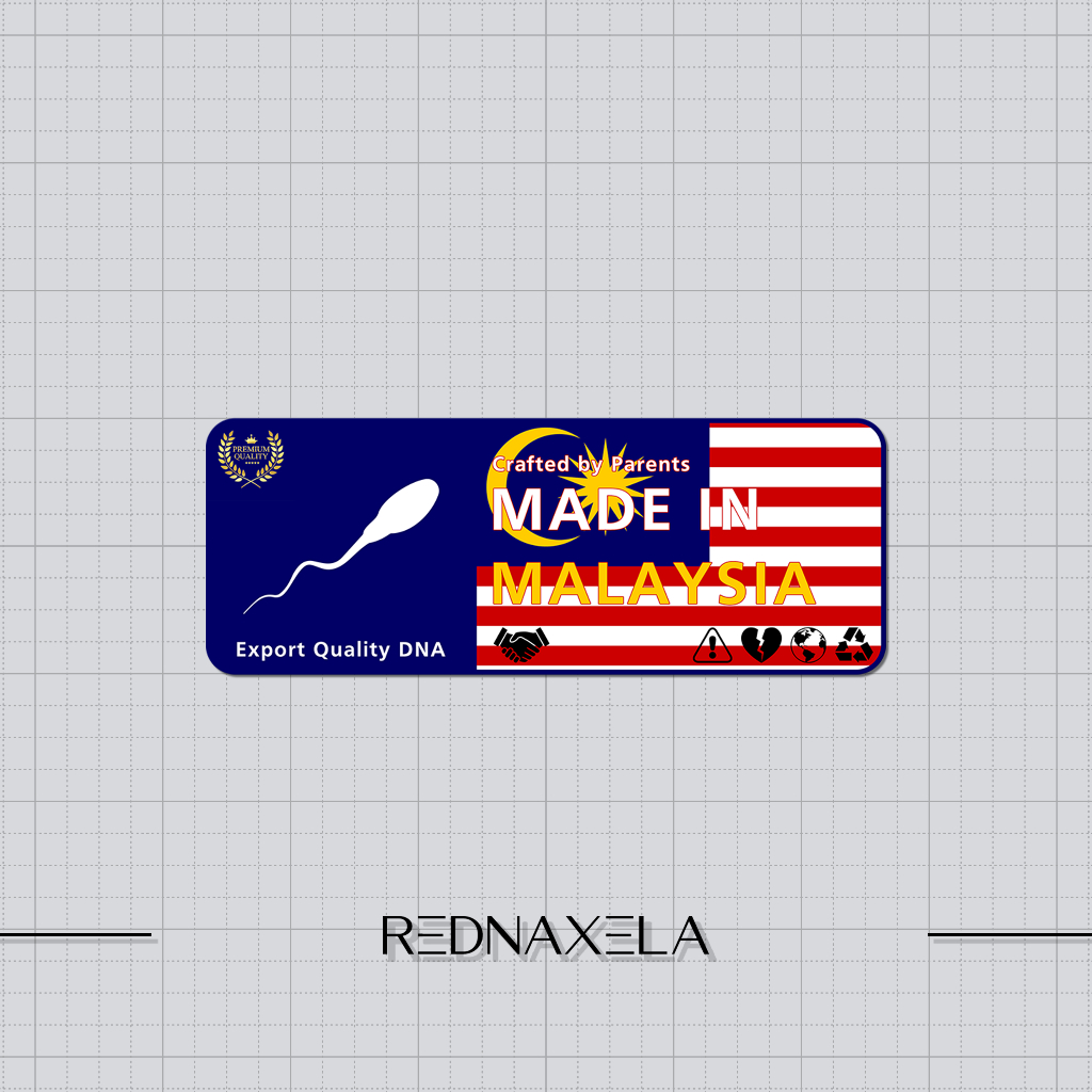 

Stiker Vinyl Stiker Human Label Made in Malaysia Waterproof Sticker