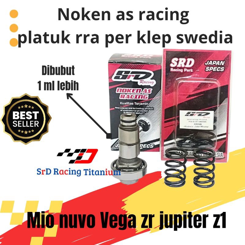 NOKEN AS RACING MIO SPORTY-SOUL VEGA ZR JUPITER Z NEW, PER KLEP SWEDIA platuk klep rra