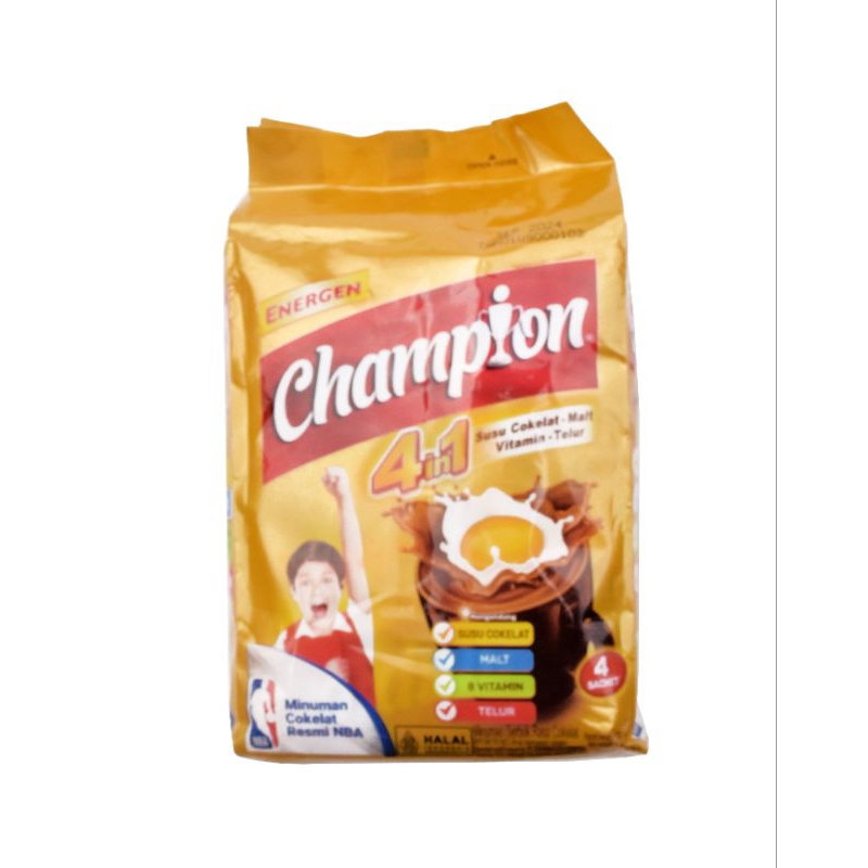

Champion 4 in 1 susu cokelat renceng @30 gr