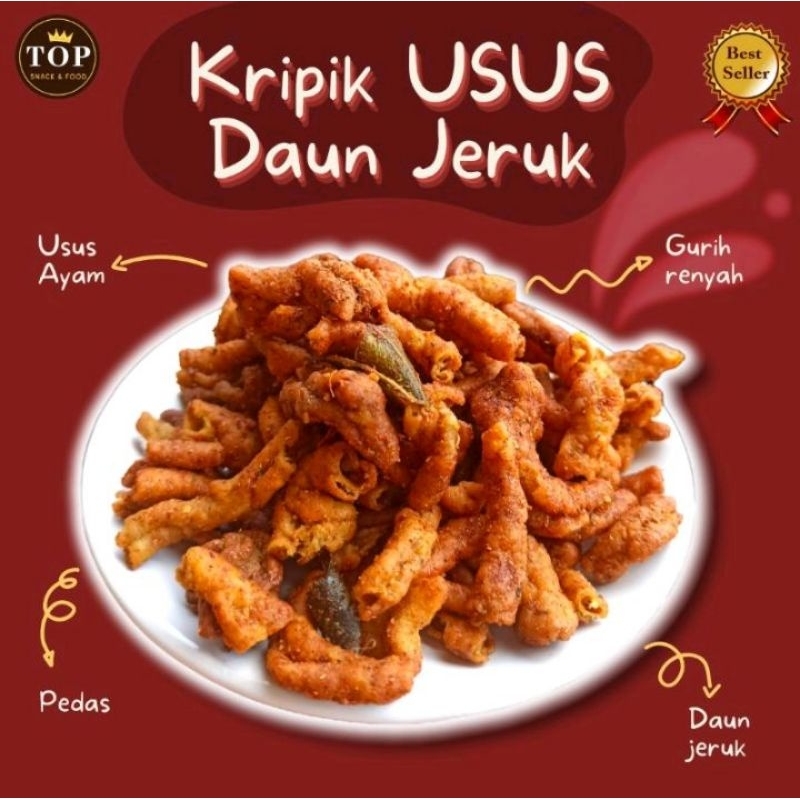 

COD keripik usus daun jeruk pedas lezat