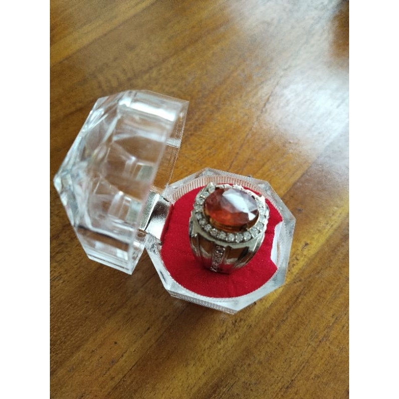 Cincin Batu Mandarin Garnet Ori