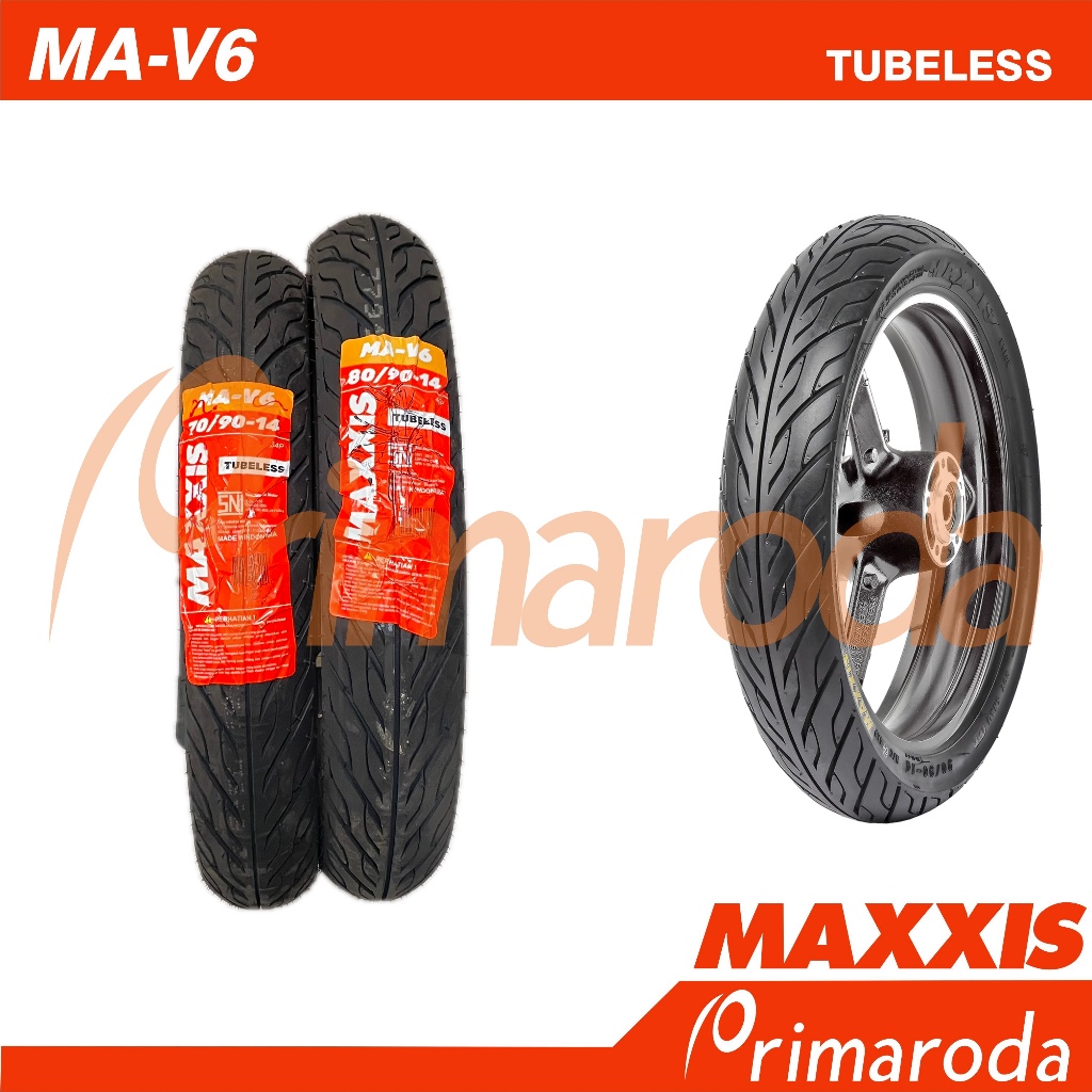 Sepasang Ban Yamaha Mio M3 125 Tubeless Maxxis MA-V6