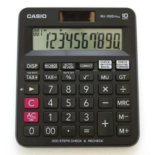 

Kalkulator Casio Check & Recheck 10 Digits MJ-100D Plus