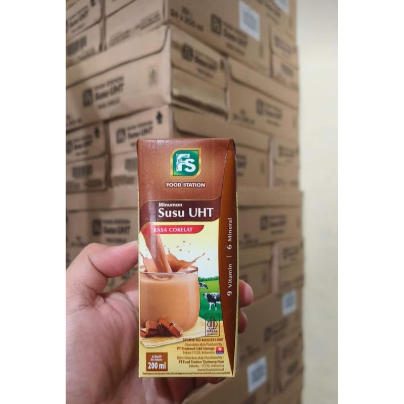 

Fs food Station Susu UHT 200ml Rasa coklat