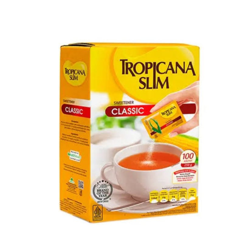 

tropicana slim sweetener low calori rendah kalori 100 x 2,5 gr