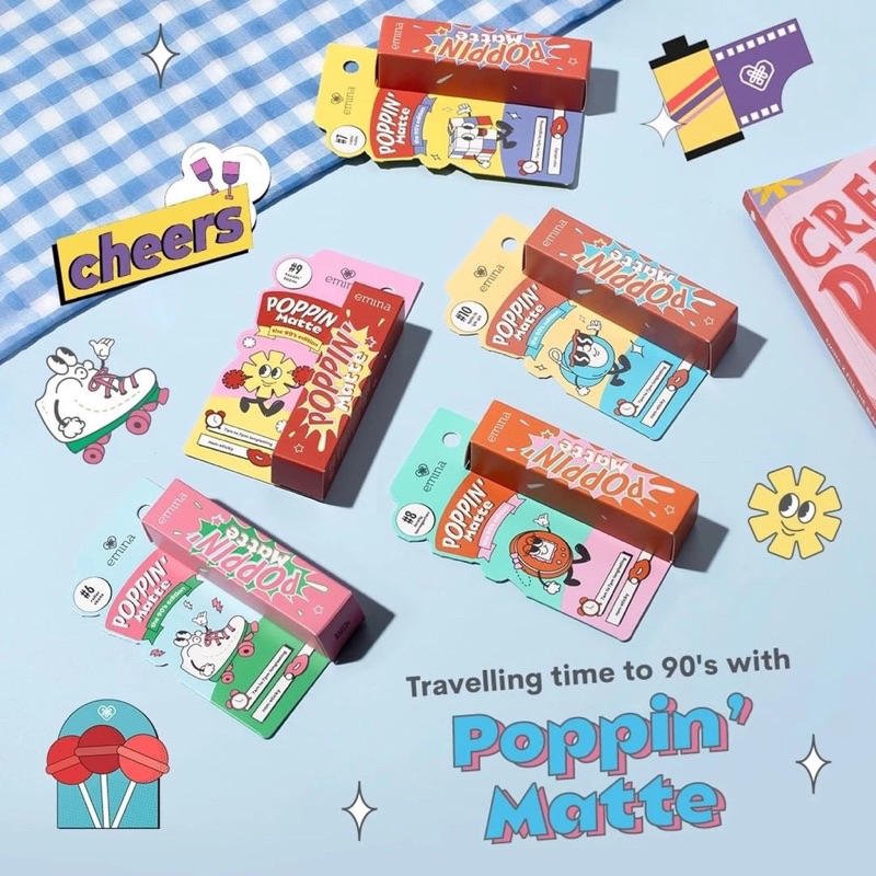 ✨ATIGA BEAUTY✨ EMINA Lip Poppin Matte - Lipcream Waterproof ORIGINAL