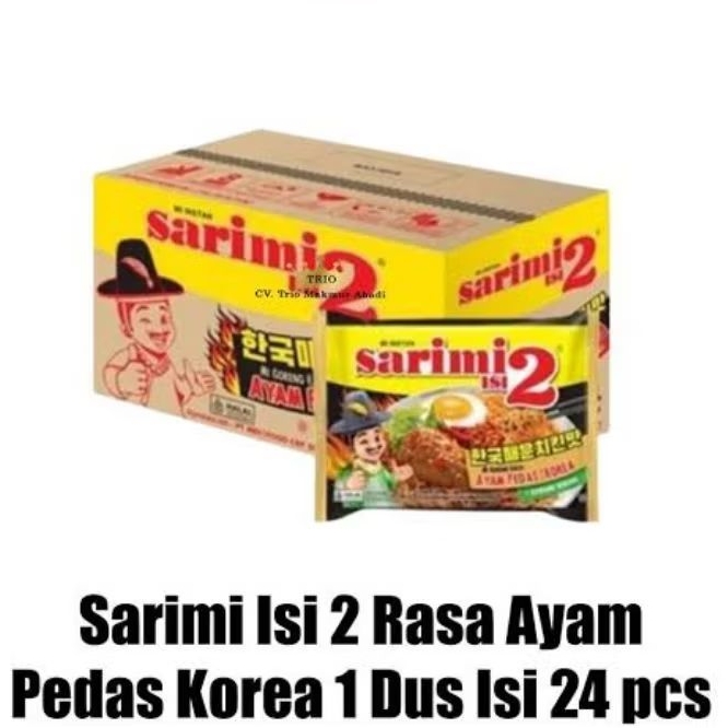 

[1 DUS ISI 24 BKS] SARIMI ISI 2 RASA AYAM PEDAS KOREA