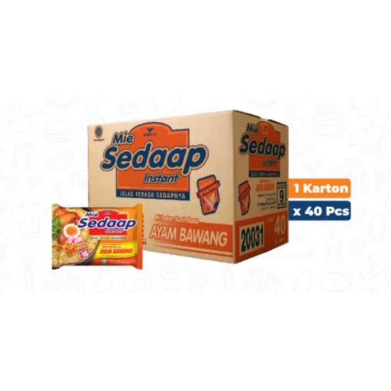 

[1 DUS ISI 40 BKS] MIE SEDAAP AYAM BAWANG