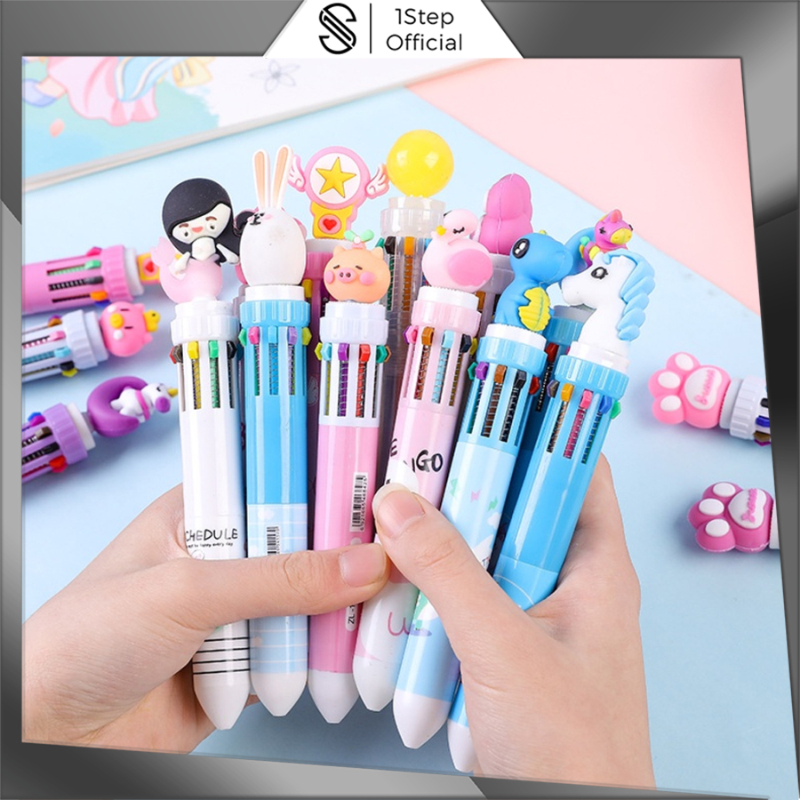

1step bulpen 10 warna bermotif lucu/pulpen/pulpen anak anak S106