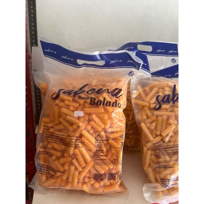 

kerupuk cemilan sabena rasa balado