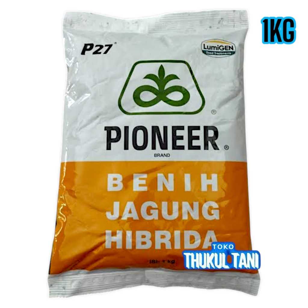 BIBIT JAGUNG PIONEER P27 LUMIGEN 1KG BENIH HIBRIDA F1 PIONER P 27 1 KILO TAHAN BULAI HASIL TINGGI