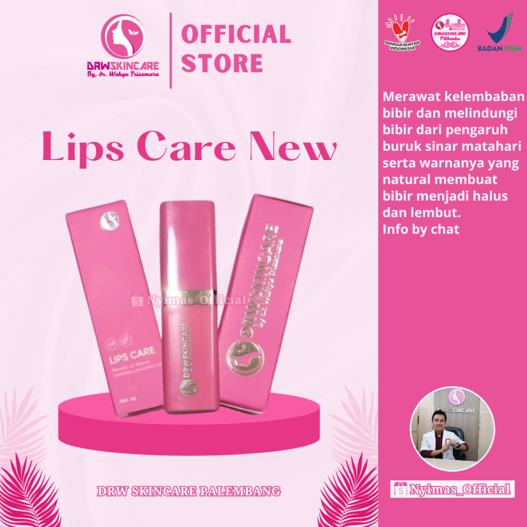 Lipstik Vitamin Bibir Kering, Pecah Pecah Dan Hitam, Pelembab Bibir Bpom, Lipscare Drw Skincare