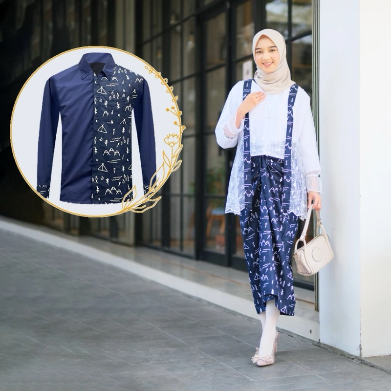 Kebaya Couple Termurah- Kebaya Couple Modern Masa kini Kebaya Celia Outer Brokat Baju Batik Wisuda K