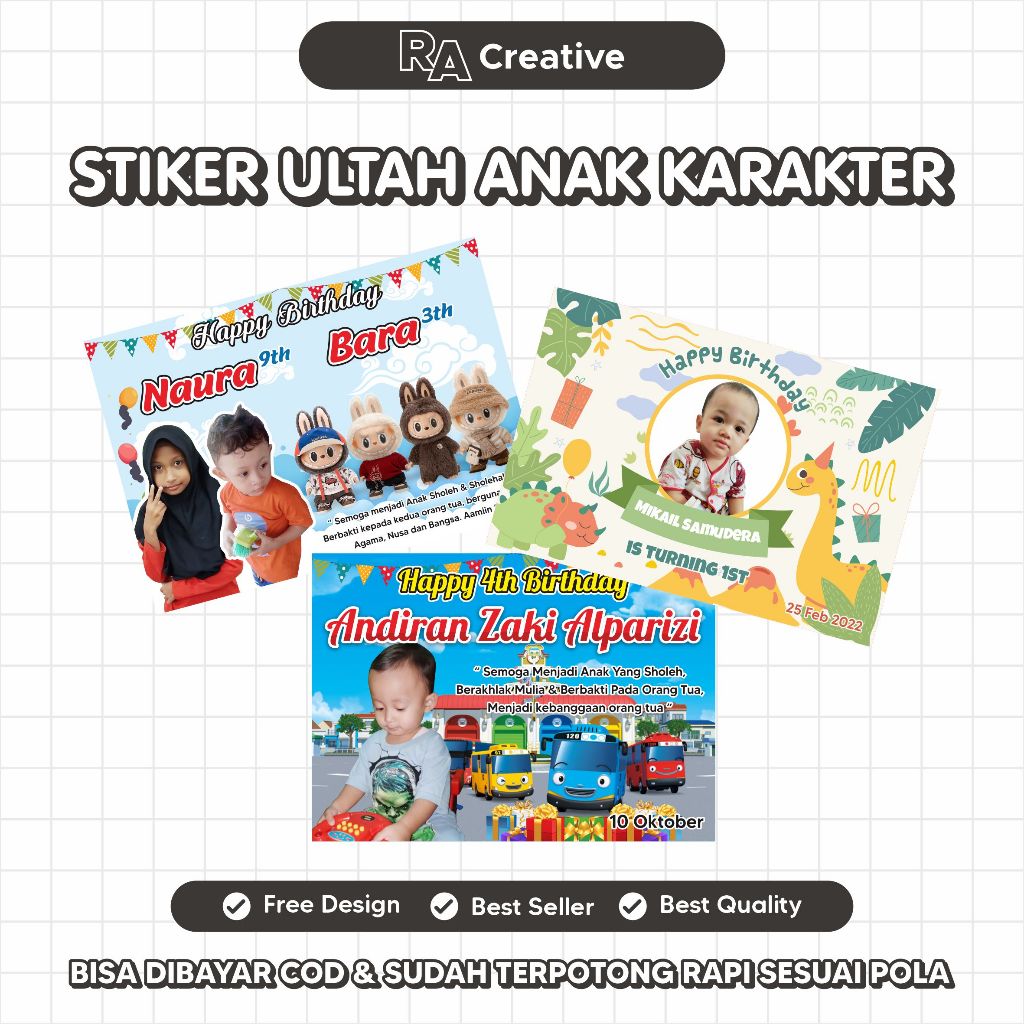 

Stiker Label Ulang Tahun | Stiker Label Makanan