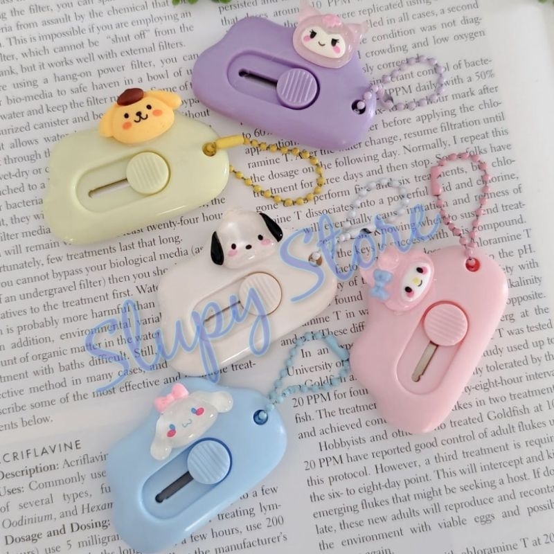 

Cutter gantungan cinnamoroll kuromi pompompurin my melody pochacco