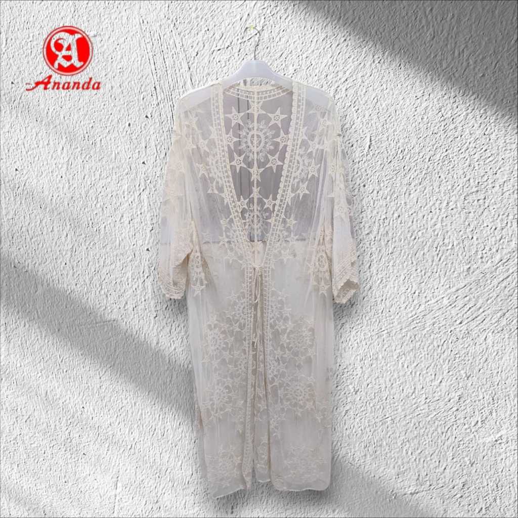 KLP Cardan Cape Wanita Brokat Korean Lace Cape & Rompi wanita burkat body panjang all size