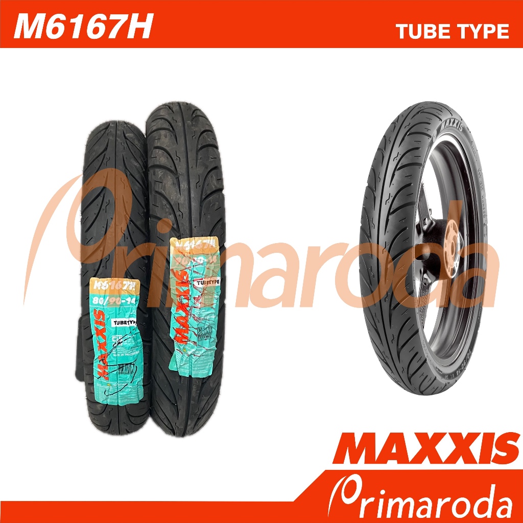 Sepasang Ban Honda Vario 110 125 Tube Type Maxxis M6167H