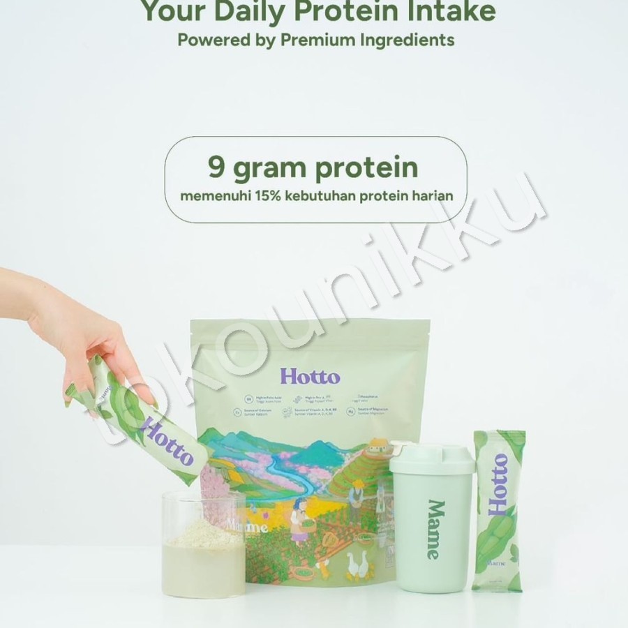 

Hotto Mame Protein Multigrain with EDAMAME - 1 POUCH (12 Sachet)