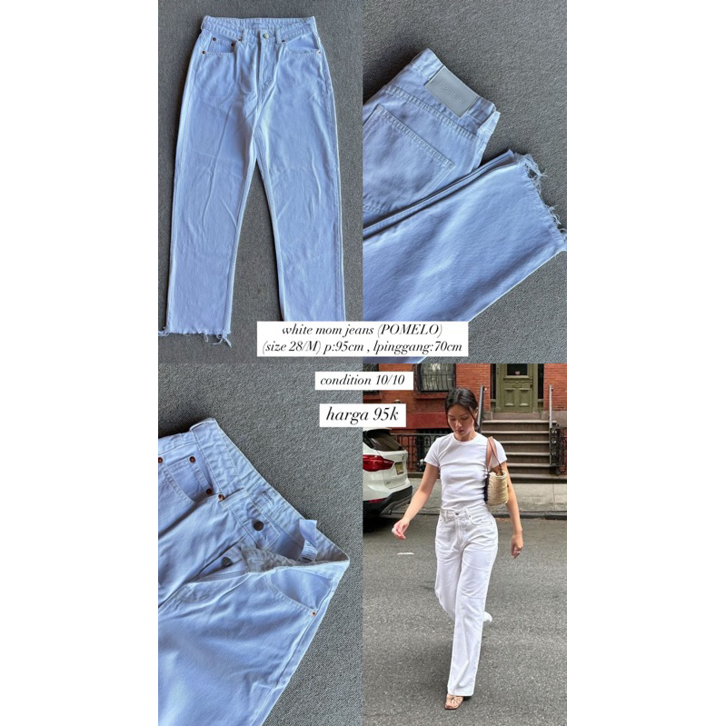 white jeans pomelo