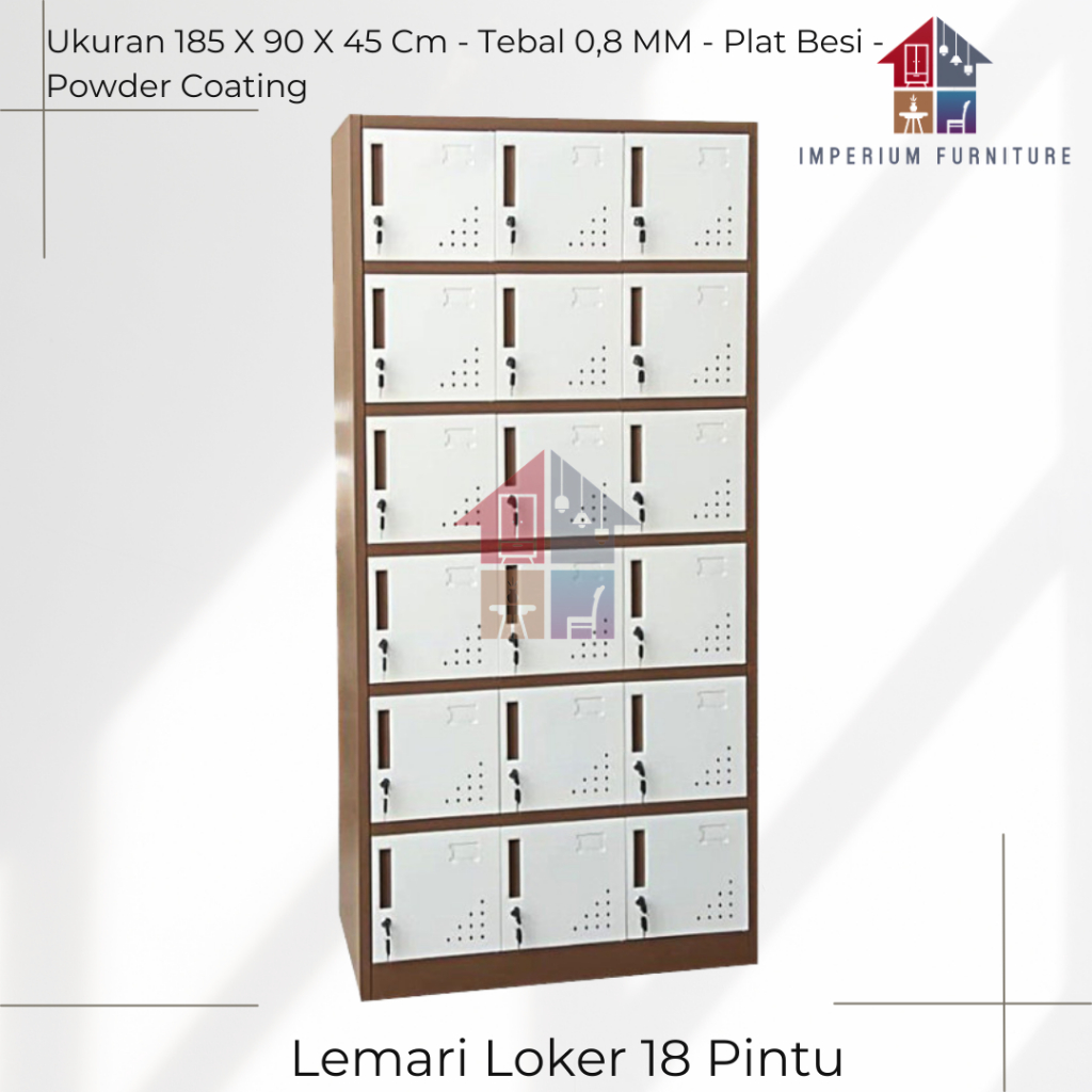 Lemari Loker 18 Pintu / Loker Besi 18 Pintu / Lemari Loker /Loker Besi