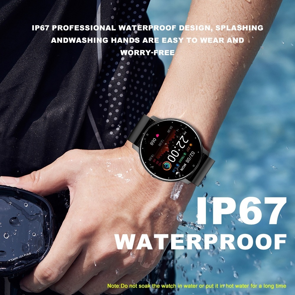 SmartWatch Layar Terang 1.28'' Anti Air IP67 SMARTWATCH JAM TANGAN PINTAR Detak Jantung Jam Tangan P