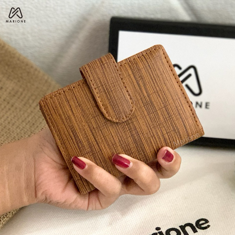 MARIONE - TEMPAT KARTU Dompet Kartu Dompet Uang Pria wanita Card Holder Lipat Tempat Kartu Motif Ser