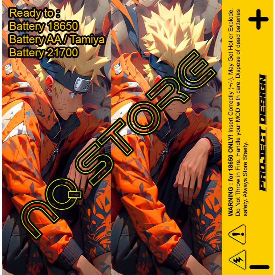 

Sticker Warp Pelindung Battery 18650 NARUTO Part 1