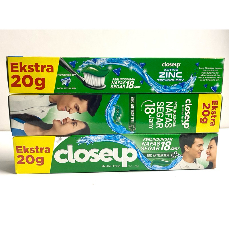 Closeup Menthol Fresh pasta gigi 160+20g