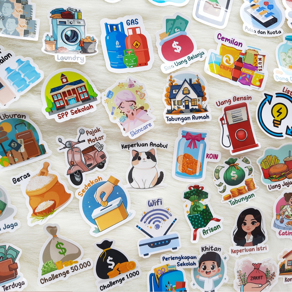 

STIKER BUDGETING / STIKER DOMPET KEUANGAN
