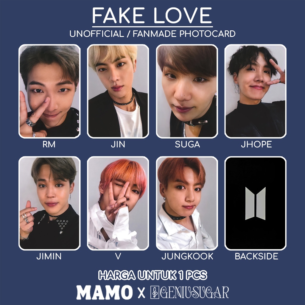 [MAMO] BTS - FAKE LOVE PHOTOCARD FANMADE