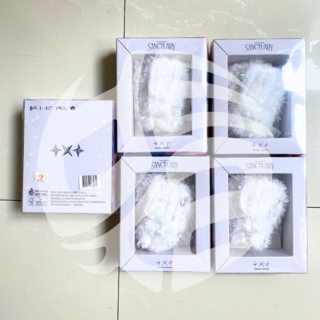 [READY] TXT Tomorrow x Together Sanctuary Album Merch Version Angel Keyring Full Set Sealed Official