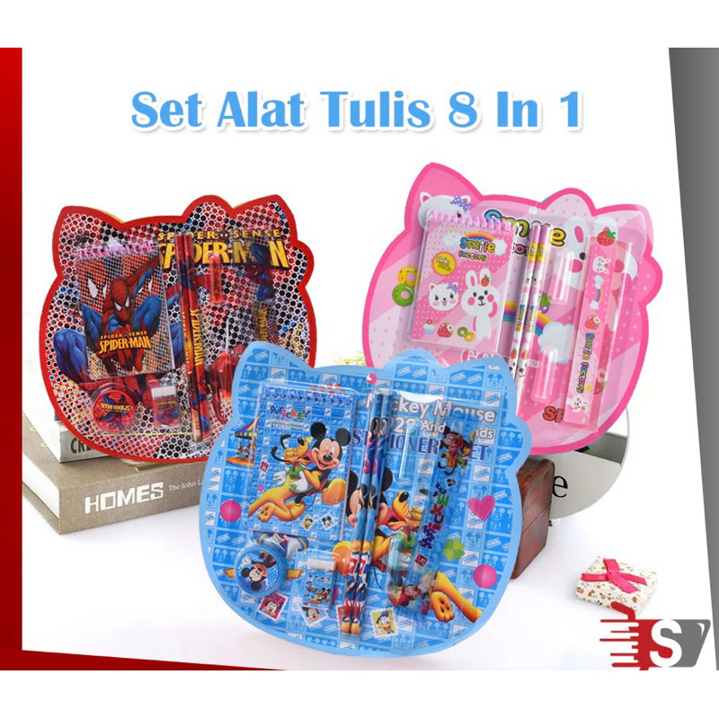 

SET ALAS TULIS 8IN1 / SET ALAS TULIS KARTUN LUCU / SET KARAKTER KARTUN / SET ALAT TULIS / SET ALAT TULIS TERLARIS / ATK