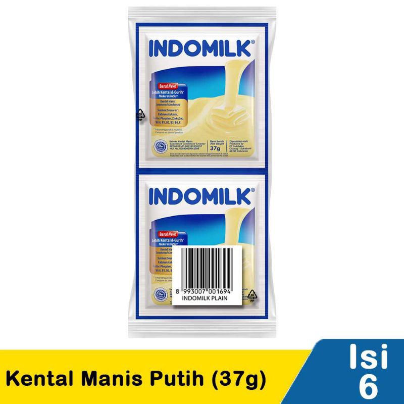 

Susu Indomilk Kental Manis Renceng 6 x 37 gr