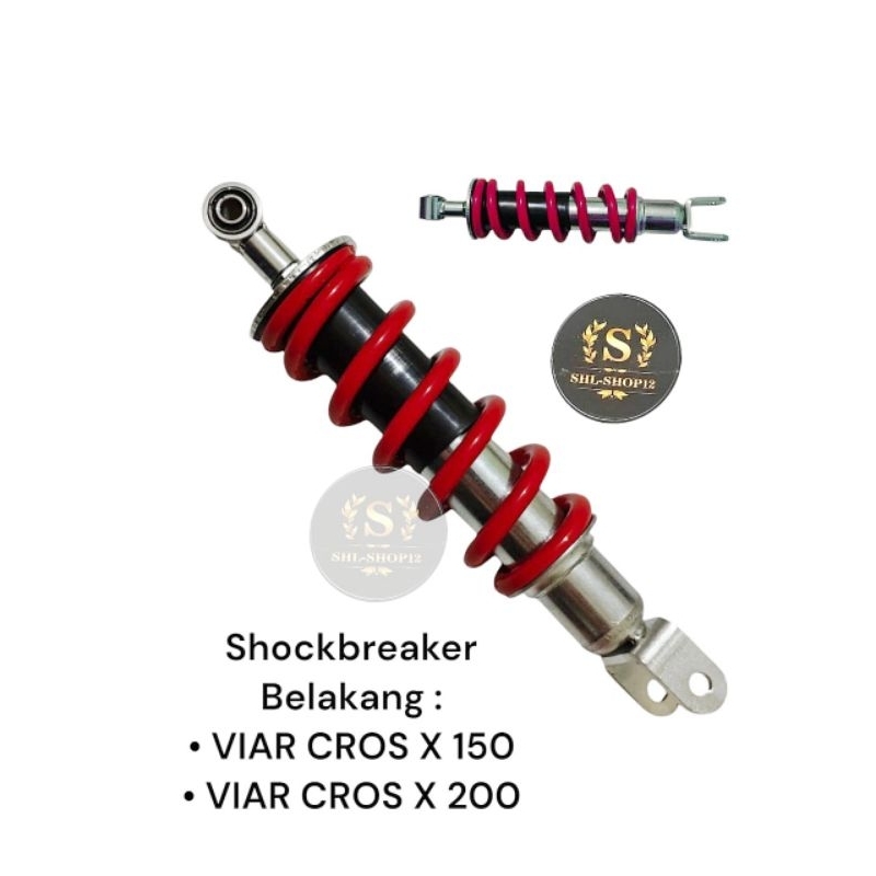 MONOSHOCK VIAR X CROSS 150/200 SHOCK BREAKER BELAKANG VIAR CROSS 150 X CROSS 200 SHOCK CROSS
